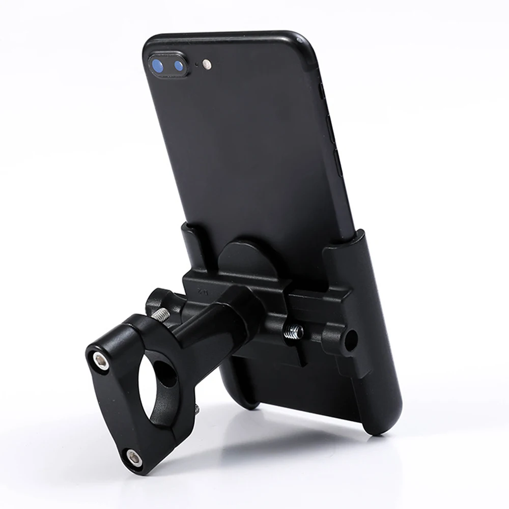 Aluminum Alloy Motorcycle Phone Holder GPS Bracket Mount Clip Support Moto Mirror Handlebar Phone Mount Bicycle Scooter Stand