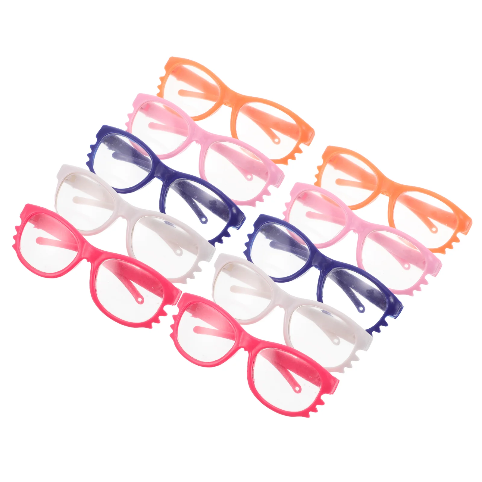 

10 Pcs Toy Glasses Plastic Sunglasses Cotton Craft Round Funny Kids Reading Child