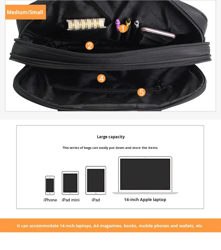 Large Capacity Briefcase Bag Men Business 17 15.6 14 inch Laptop Bag Shoulder  Canvas Handbags Messenger Work Tote Bag