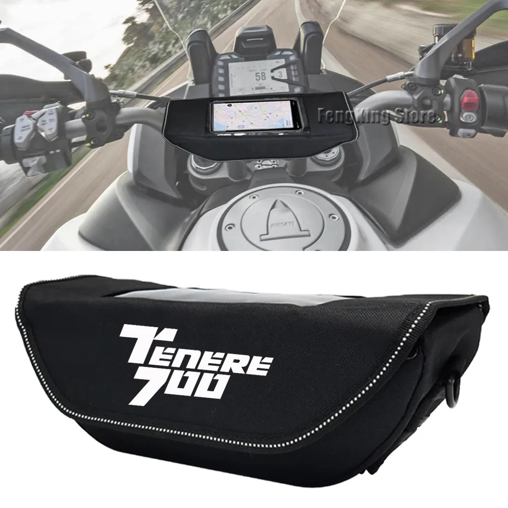 

Motorcycle Handlebar bag waterproof handlebar travel navigation bag For YAMAHA Tenere 700 World Raid