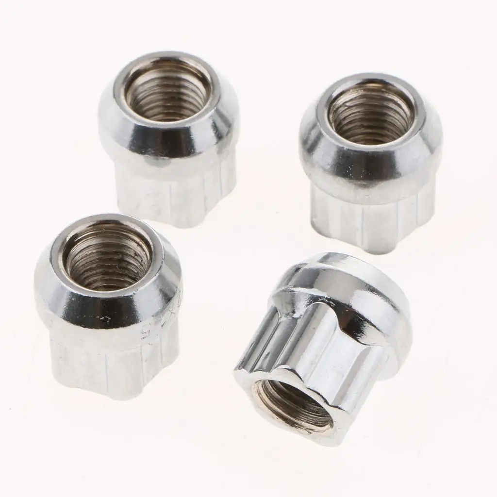 4 NUTS+1 KEY M12X1.5 WHEEL LOCK Anti Theft Security Nut for ,