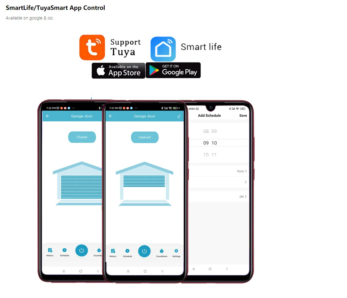 AliExpress Collection Smart WiFi Garage Door Opener Remote Tuya Smart Life App Control funciona con Alexa y Google Assistant No