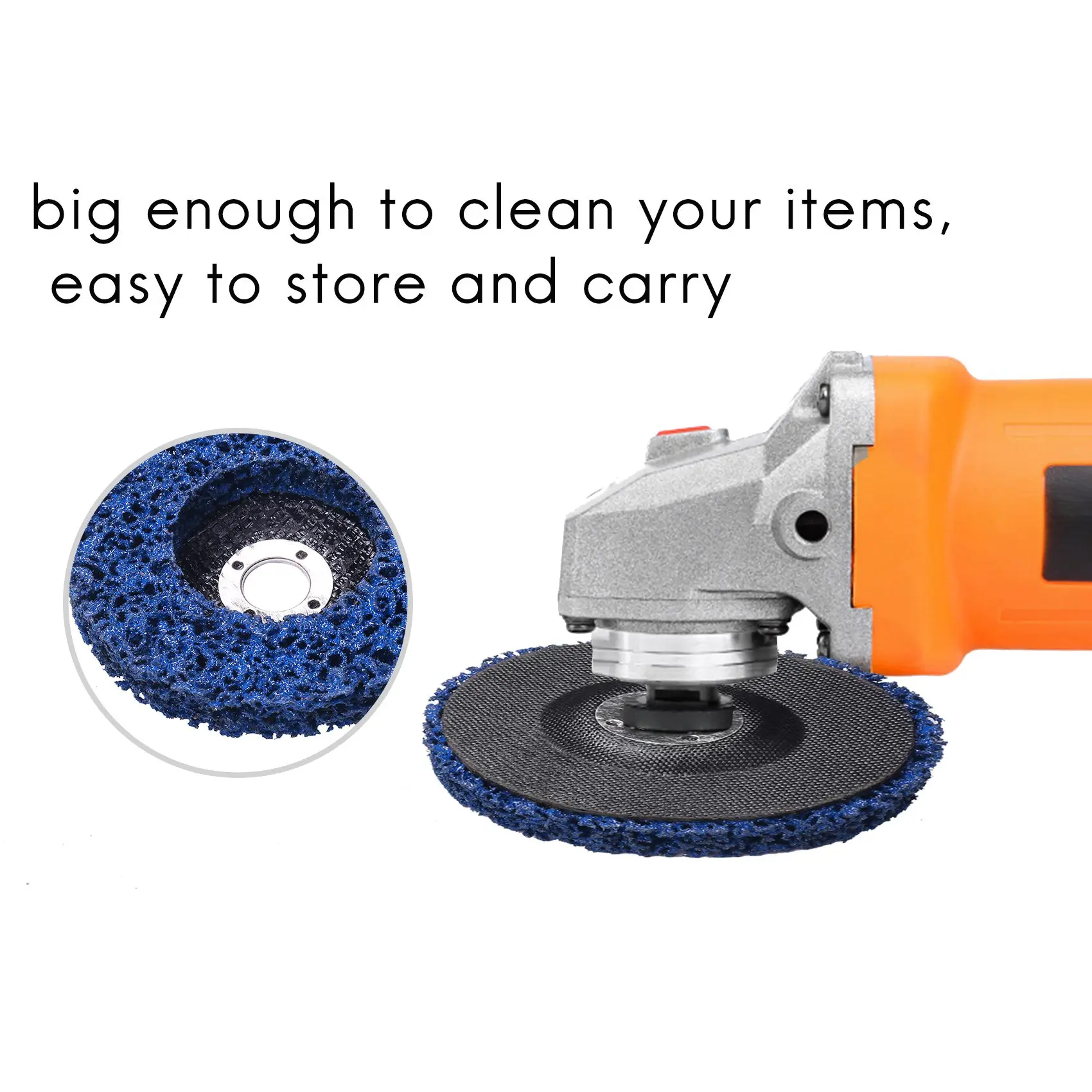 

J1UL1N 6 шт. дисковые диски для зачистки краски, диски для зачистки ржавчины для угловой шлифовальной машины 100 мм для изделий из дерева, металла, стекловолокна