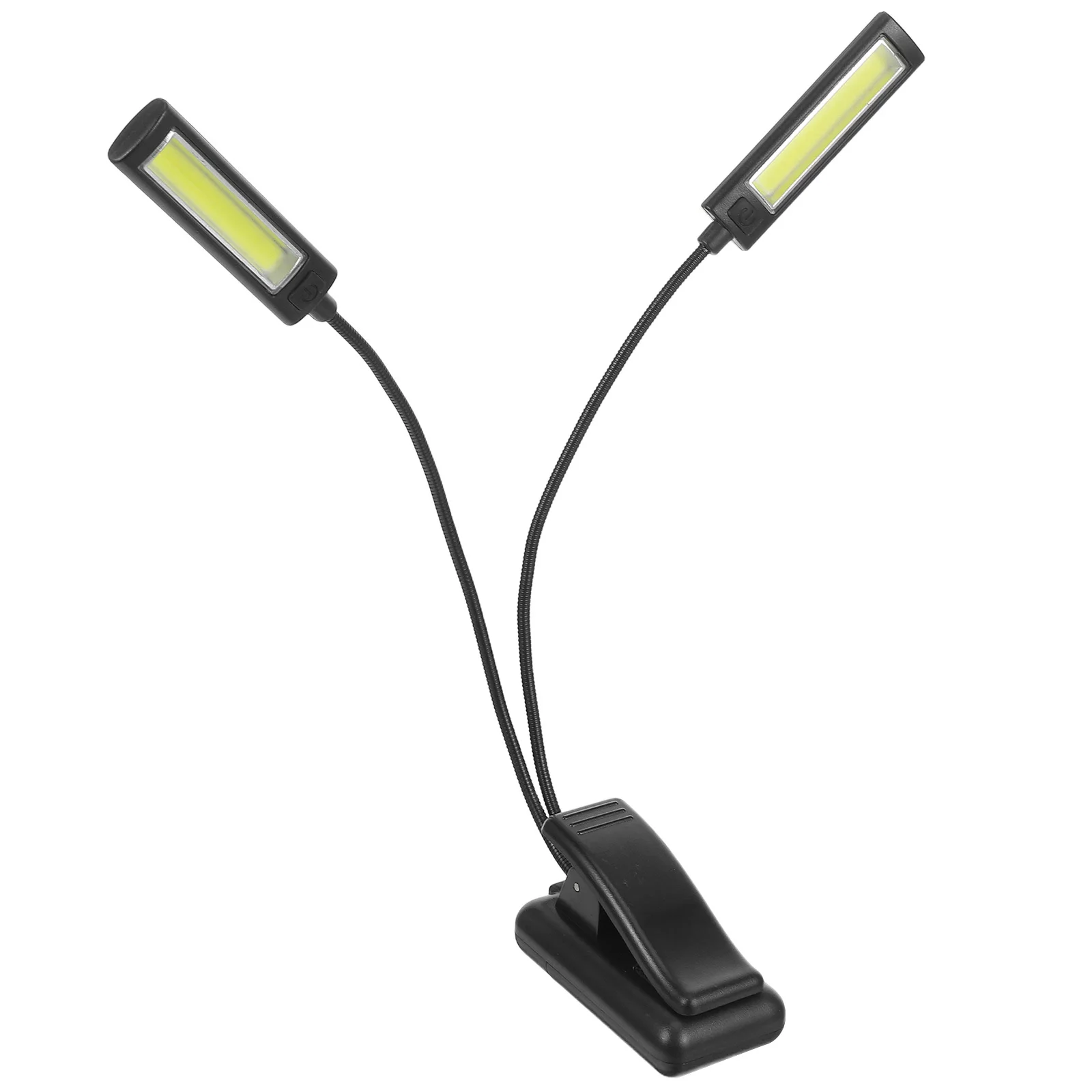 

1 pc Book Clip Lamp Dual Head Led Gooseneck Table Light 3 Brightness Levels Usb Powered Clip On Lamp For Desk Bed Dorm