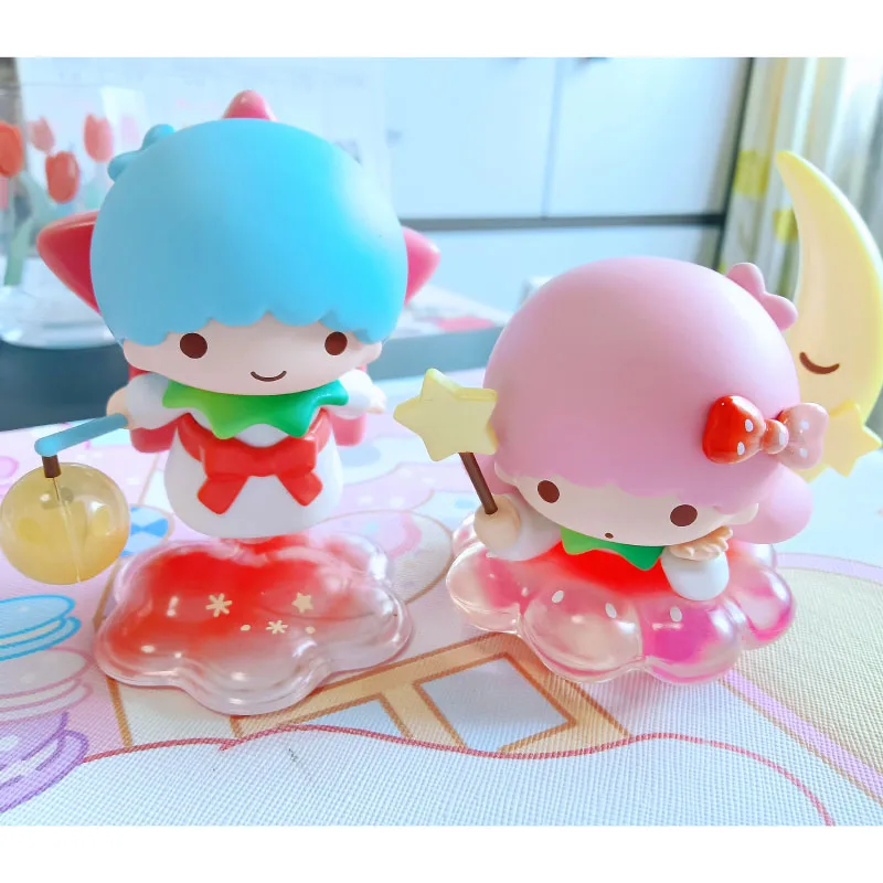 2Pcs/Set Strawberry Park Series Little Twin KiKi and LaLa Action Figure Toys Kawaii Gifts for Kids