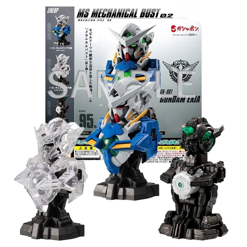 

FOR Figure Gundam Model Kit Anime MECHANICAL BUST 02 EXIA Mobile Suit Gunpla Action Figure Toys For Boys Children's Gifts