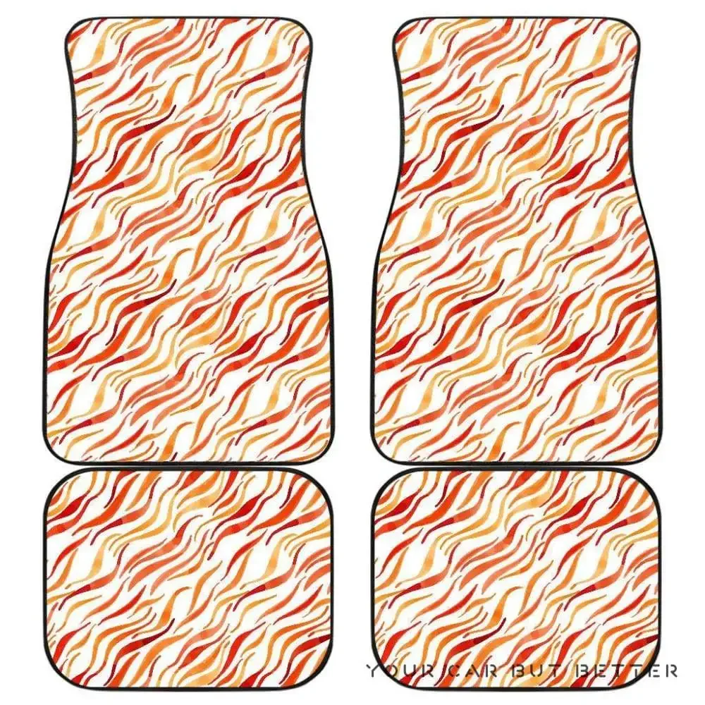 

Автомобильные коврики Fire Flame с акварельным узором спереди и сзади 045109