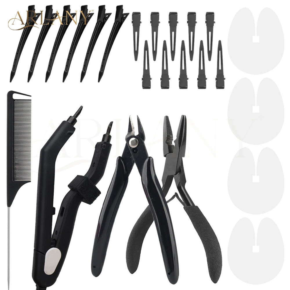 ARLANY Keratin Extension Kit Tool Keratin Melting Connector Machine for Hair Extensions Acrylic Heat Shield for K Tip