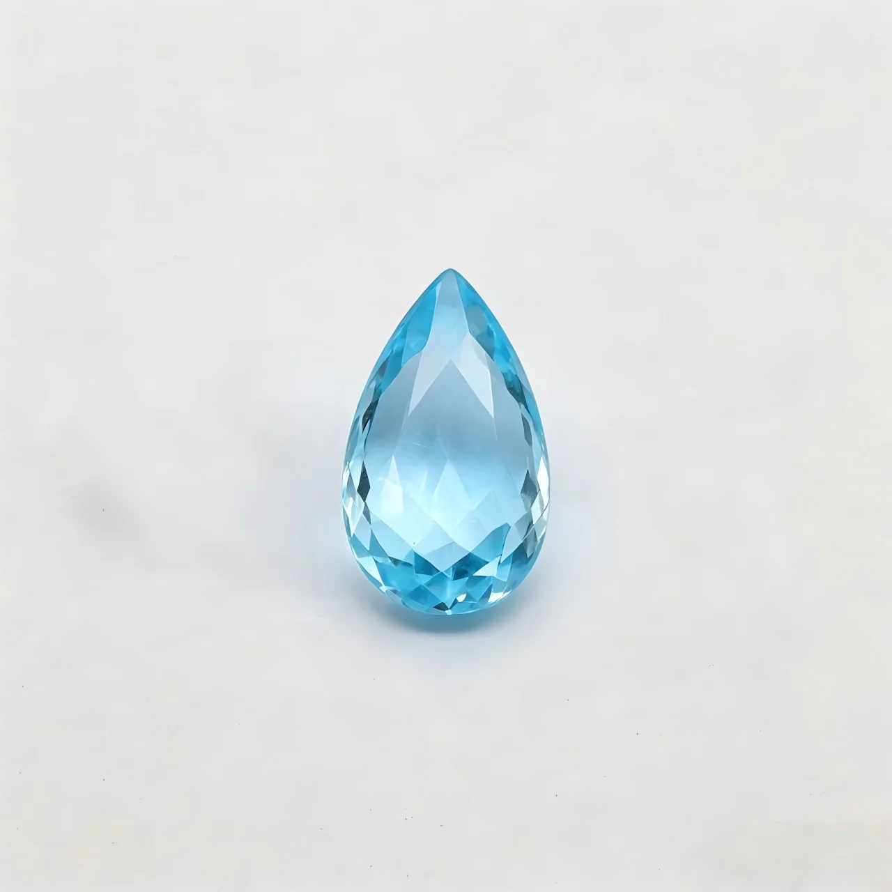 Factory Wholesale 100% Real Natural Pear Shape Sky Blue Topaz Gemstone Loose Gems Diy Material for Jewelry