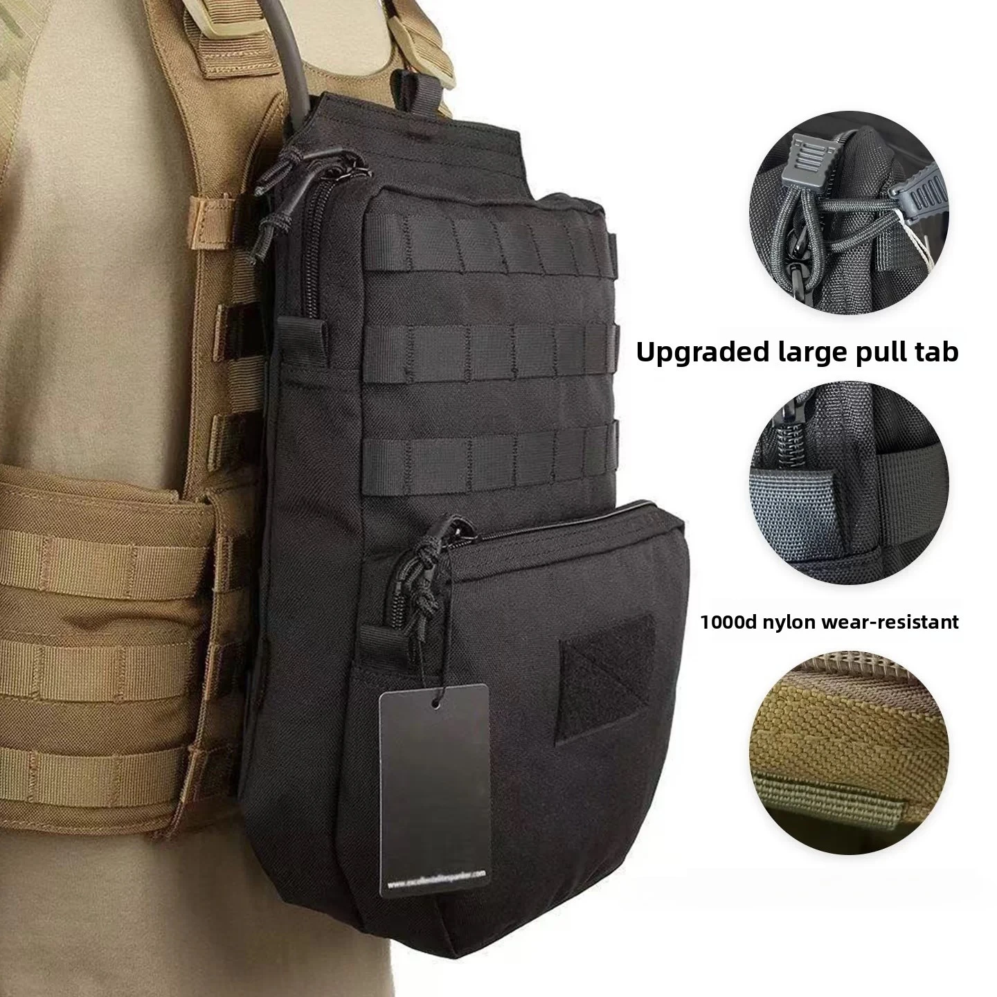 

3L Tactical Water Bag Backpack, JPC Tactical Vests, Water Bag Pack for Cycling and Mountaineering