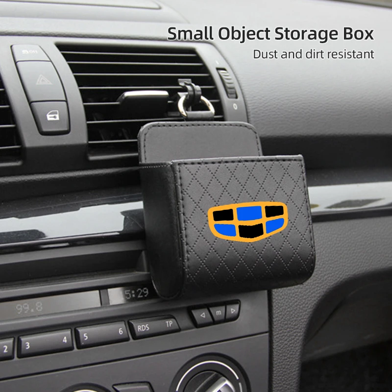 Car Air Vent Storage Box Small Object Organizer Case Hanging Packet For Geely Atlas SUV GE NL3 EX7 X7 EC7 GX7 GT GC9 X6 EC8 EV8