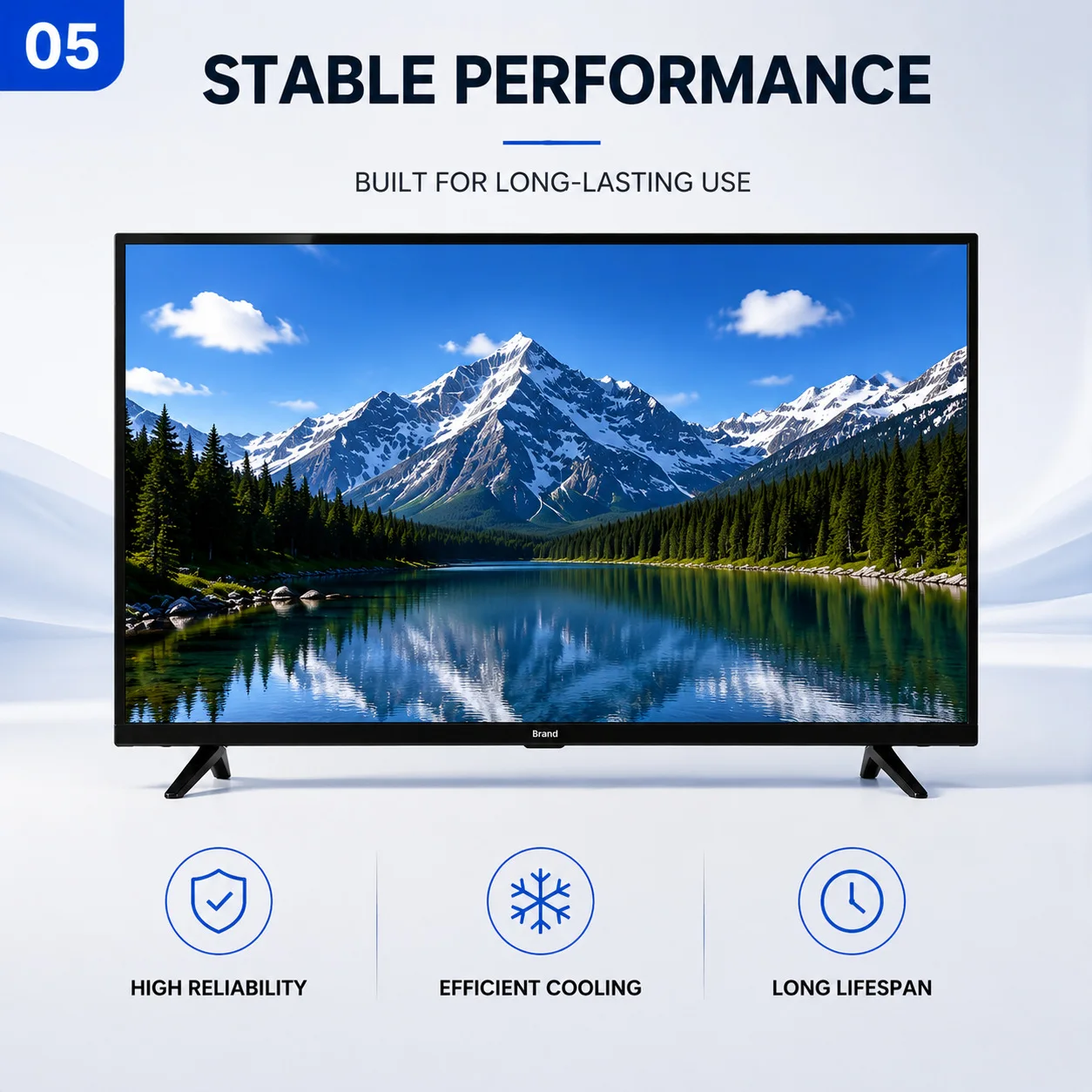 Factory 43-inch smart TV, adjustable language with network multi-language smartTv
