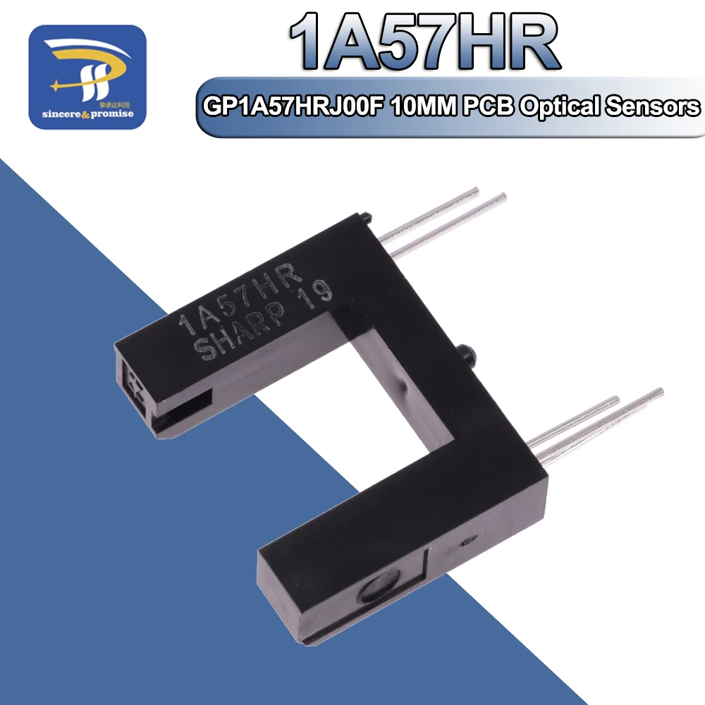 1/5/10PCS 1A57HR GP1A57HRJ00F PHOTOINTER OPIC SLOT 10MM PCB Optical Sensors - Photointerrupters - Slot Type - Logic Output