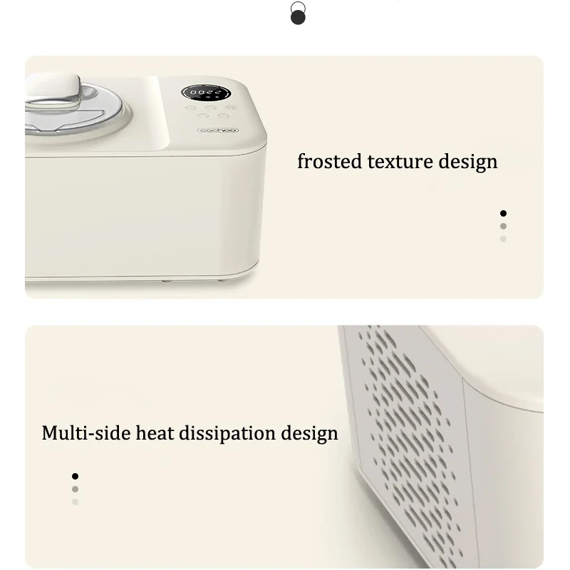 حار بيع آلة الآيس كريم المهنية المحمولة آلة الآيس كريم الصغيرة 1.2L قدرة التلقائي مع شاشة عرض Led