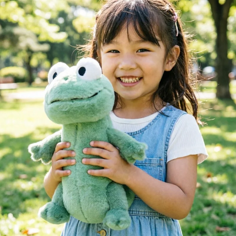 

Green Lizard Tom Simulation Animal Plush Doll Desktop Ornaments Bedhead Pillow Stuffed Plush Soft Decoration Collect Gift Toys