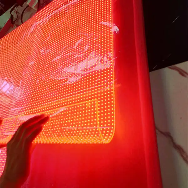 

High Transparency Window Glass Film Display P4-P20 Adhesive Crystal LED Screen