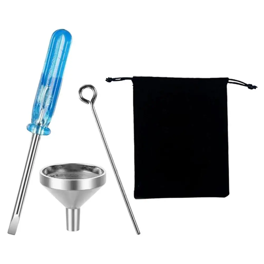 Kit de Funnel Mini Urn de Acero Inoxidable y Plástico para Joyería de Cremación Colgante de Cenizas y Pequeños Colgadores