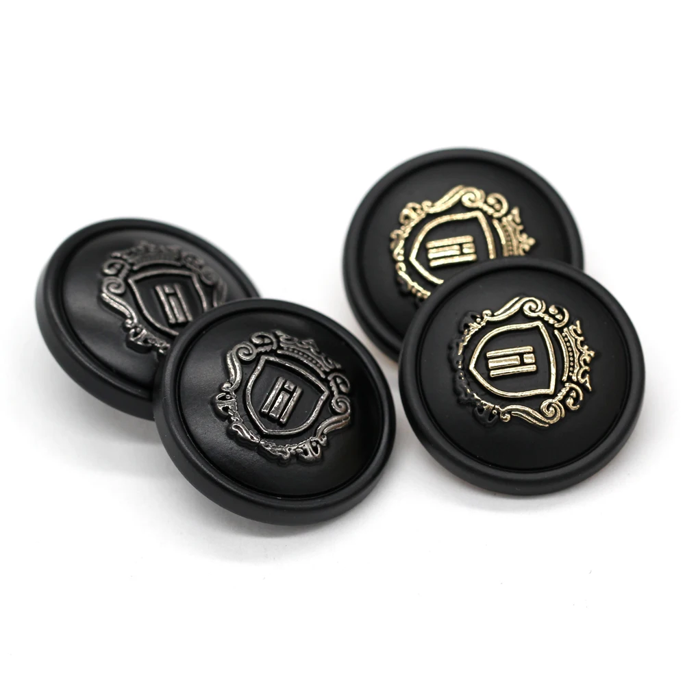 EQUBO 18/23mm Round Crown Gold Metal Buttons for Clothing Fashion Men Coat Suit Pants Jeans Sewing Accossories