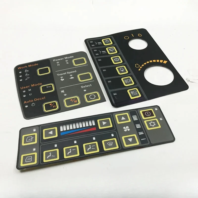 Sticker Air Conditioning Instrument Key Control Panel Excavator Accessories For Hyundai 200/215/225/265/305/-7