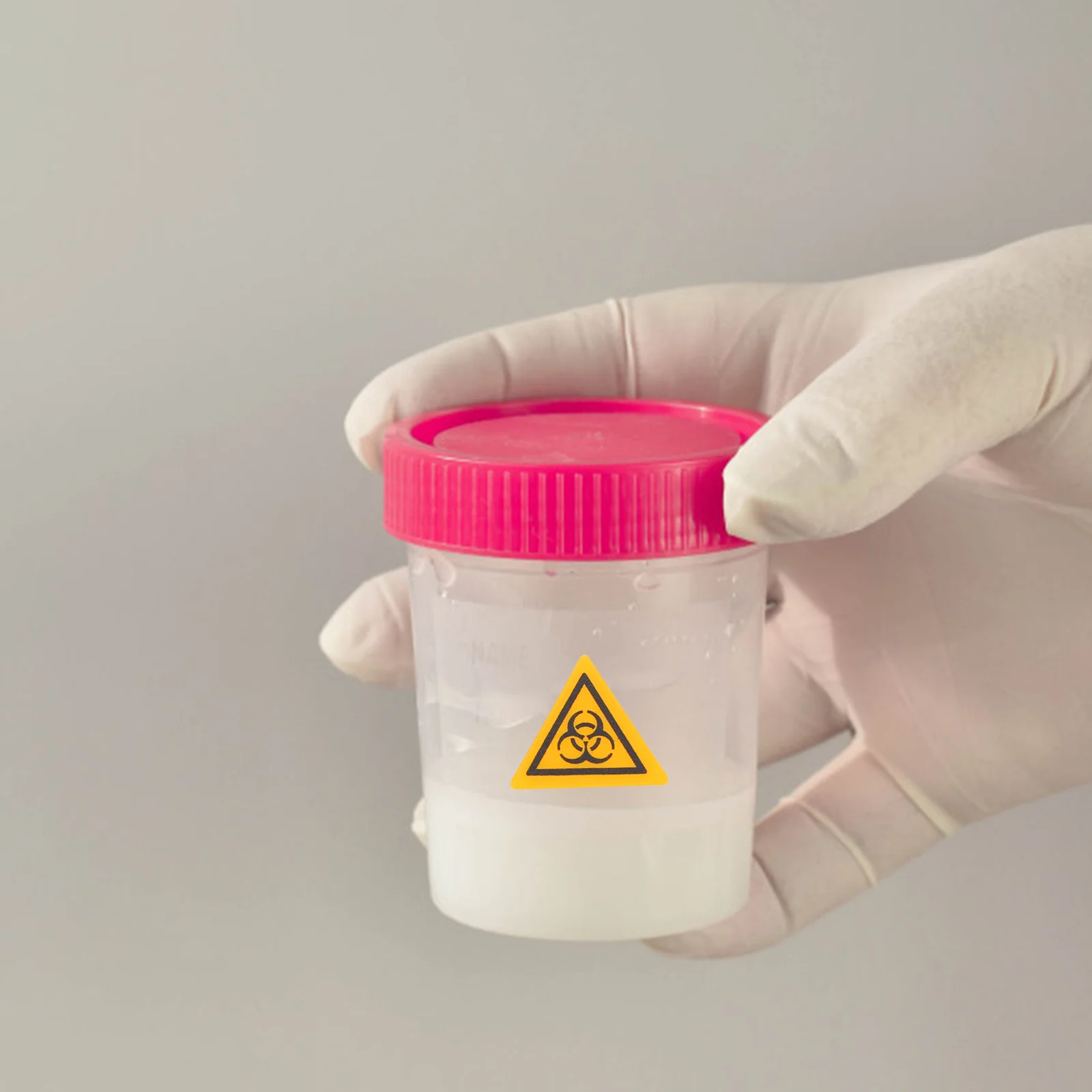 

10Pcs Lab Warning Label Strong Adhesive Sign Decal for Laboratory Caution Sticker Infection Control Identifier