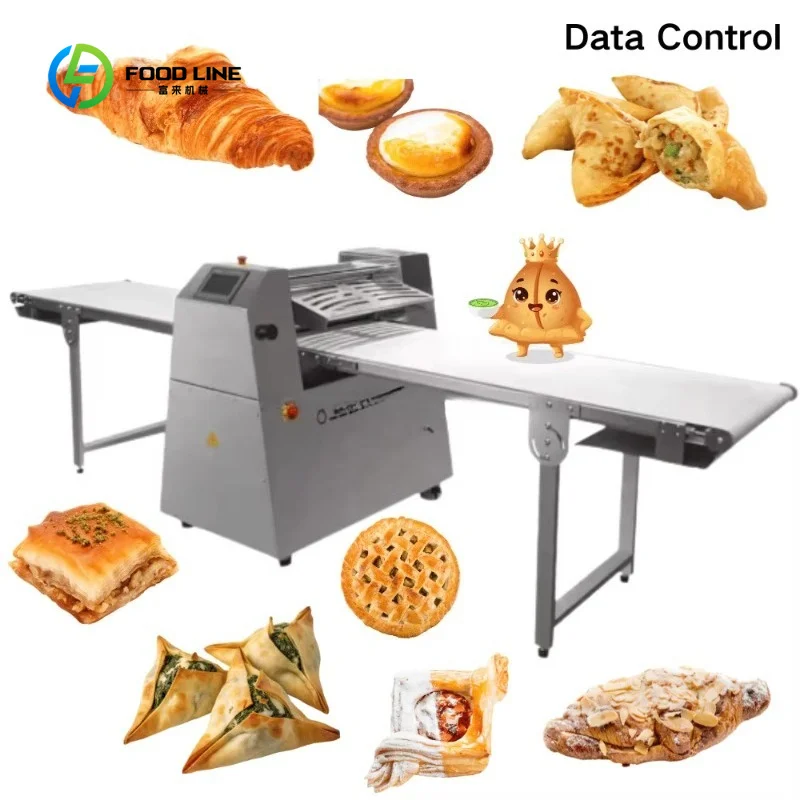 Customized Automatic Eclair Pastry Laminating Machine Profite role Dough Sheeter Machine Rolling Machine High Efficiency Bakery