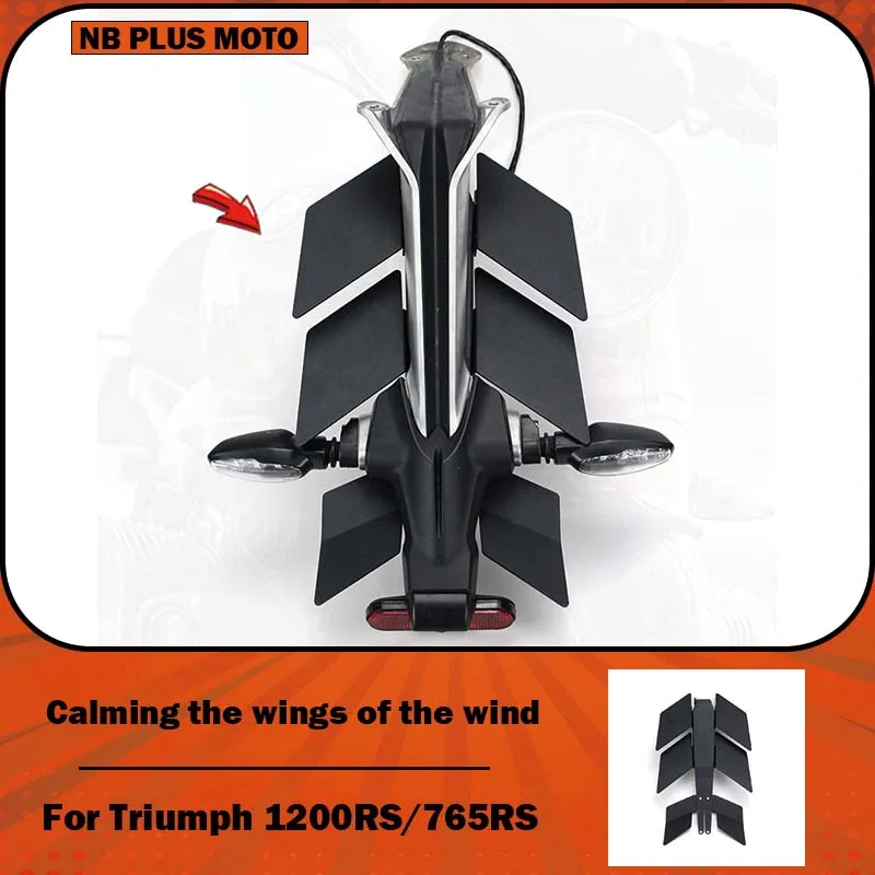 【Premium】For Triumph 1200RS/765RS motorcycles, modified mudguards, wind-fixing wings, and added water baffles to prevent mud spi