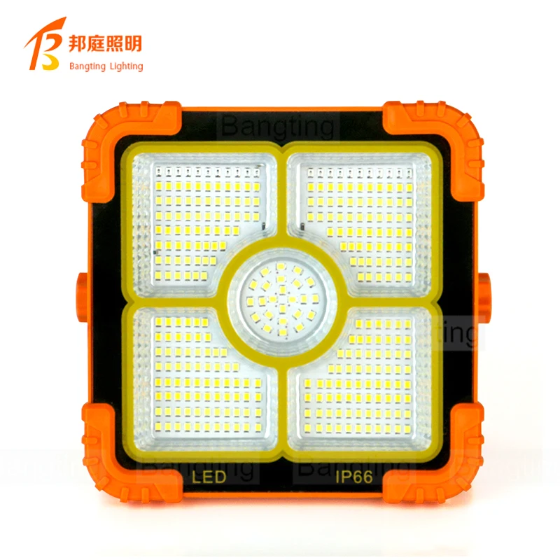 

LED Solar Floodlight Rechargeable 100W Emergency Lighting Outdoor Camping Portable Light Waterproof Searchlight Hot