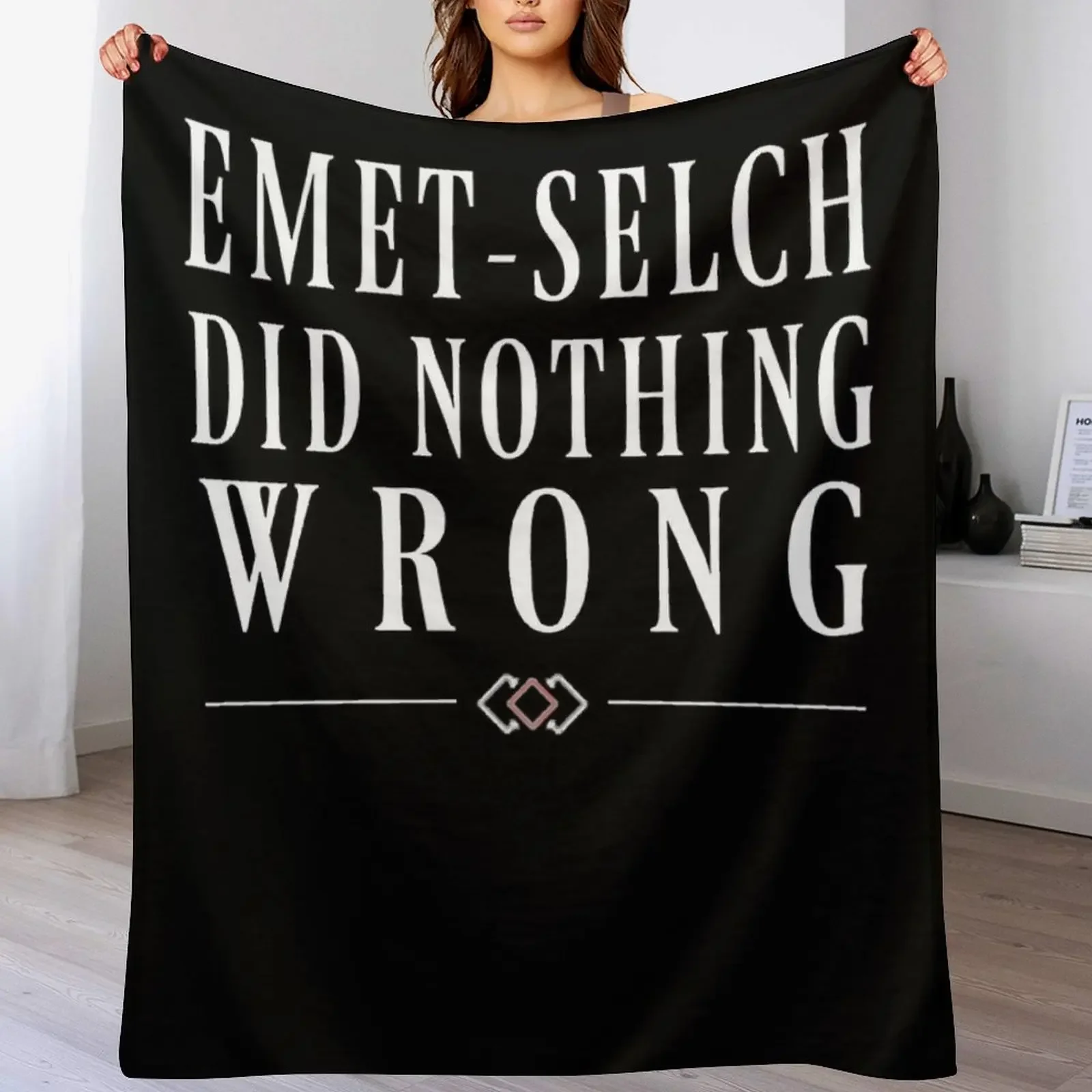 Emet-Selch Did Nothing Wrong Throw Blanket Comforter Flannel valentine gift ideas Blankets