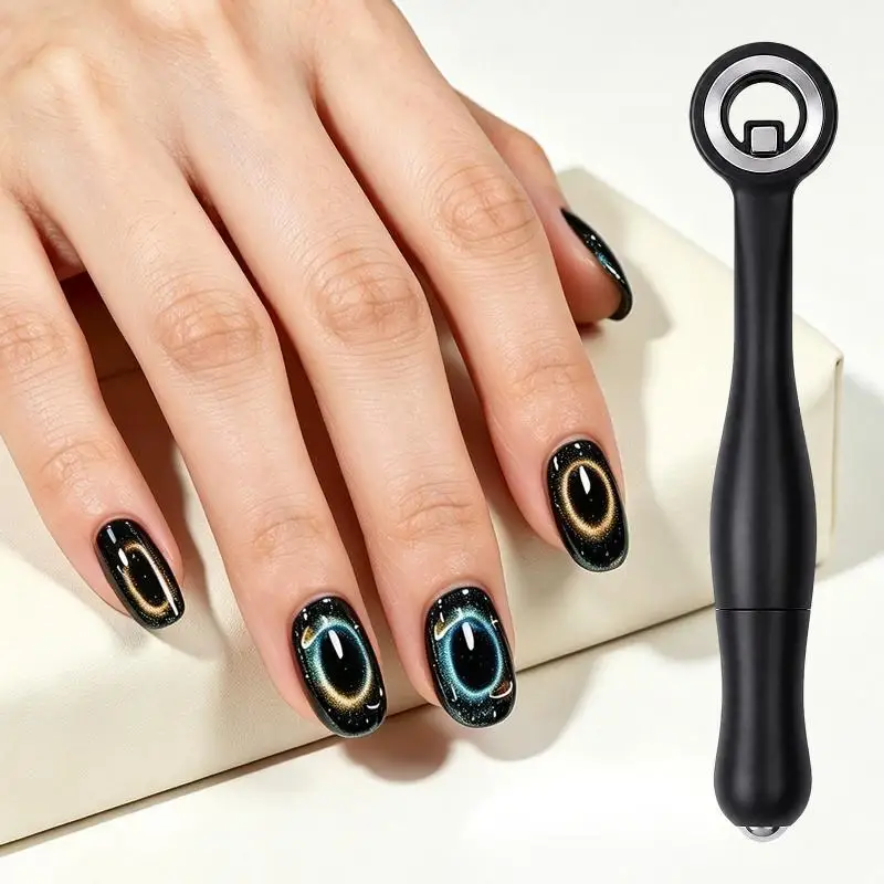 1 Stück Magnetischer Nagellack-Stift 3-in-1 Katzenaugen-Magnet Nagelkunst-Werkzeug mit Starker Magnetkraft für DIY-Salon – Detail 9