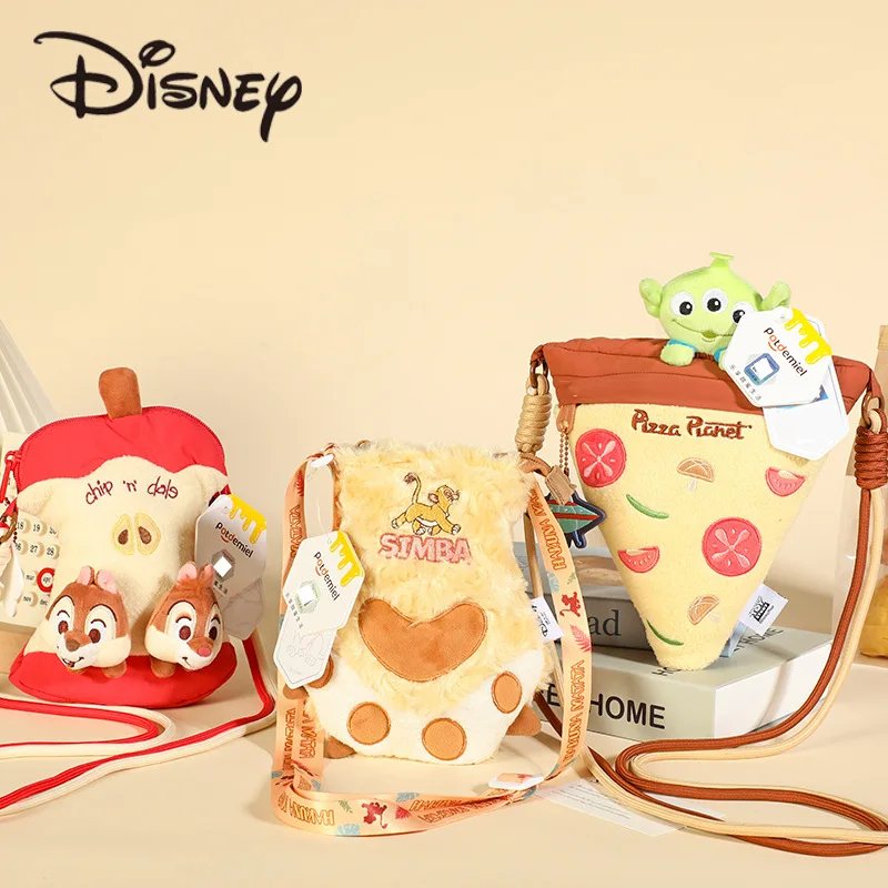 Disney Classic Crossbody Phone Bag Cute Cartoon Character Shoulder Bag Soft and Cute Suede Material Daily Travel Gifts