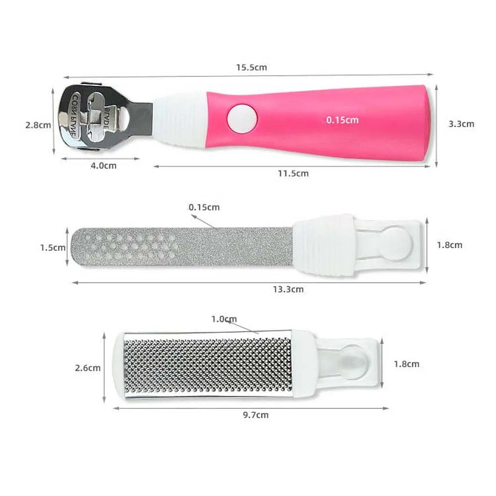 Foot Care Foot Scraping File Pedicure Tool Foot Massage Pumice Dead Skin Removal Rub Rose Red Horny Foot Grinding