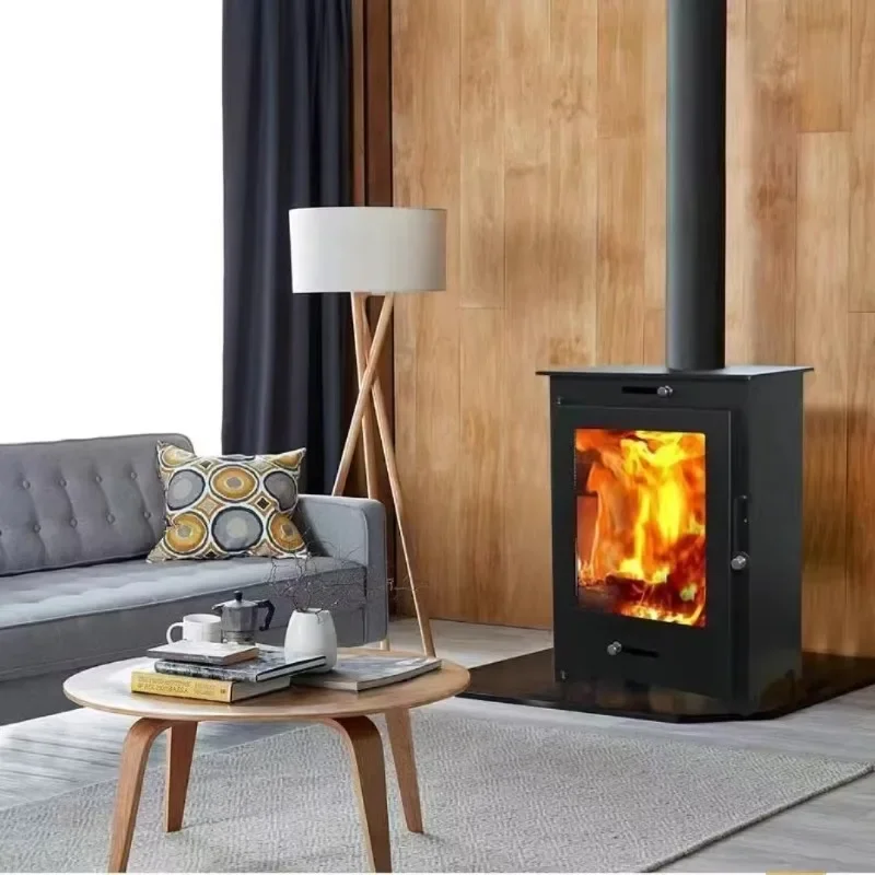 

【Best-selling】WOOD Combustible Fireplace With Glass Front Wood Burning Fire Stove Firewood Cast Iron Fireplace