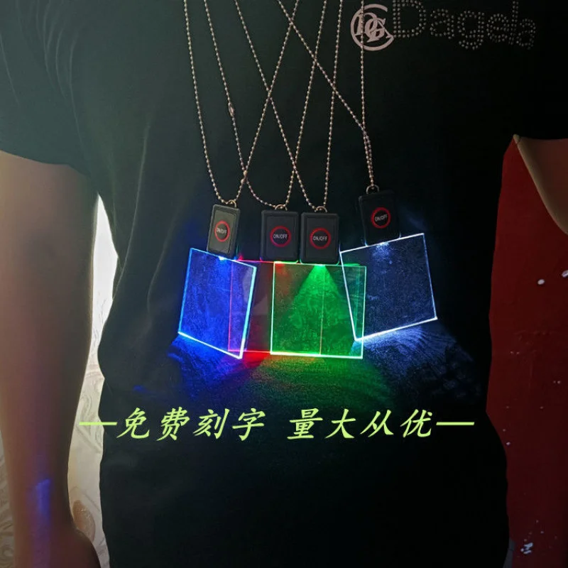 

It is custom. [Colorful light] Customized LED luminous work acrylic charging flash bar KTV apparatus engraving printing