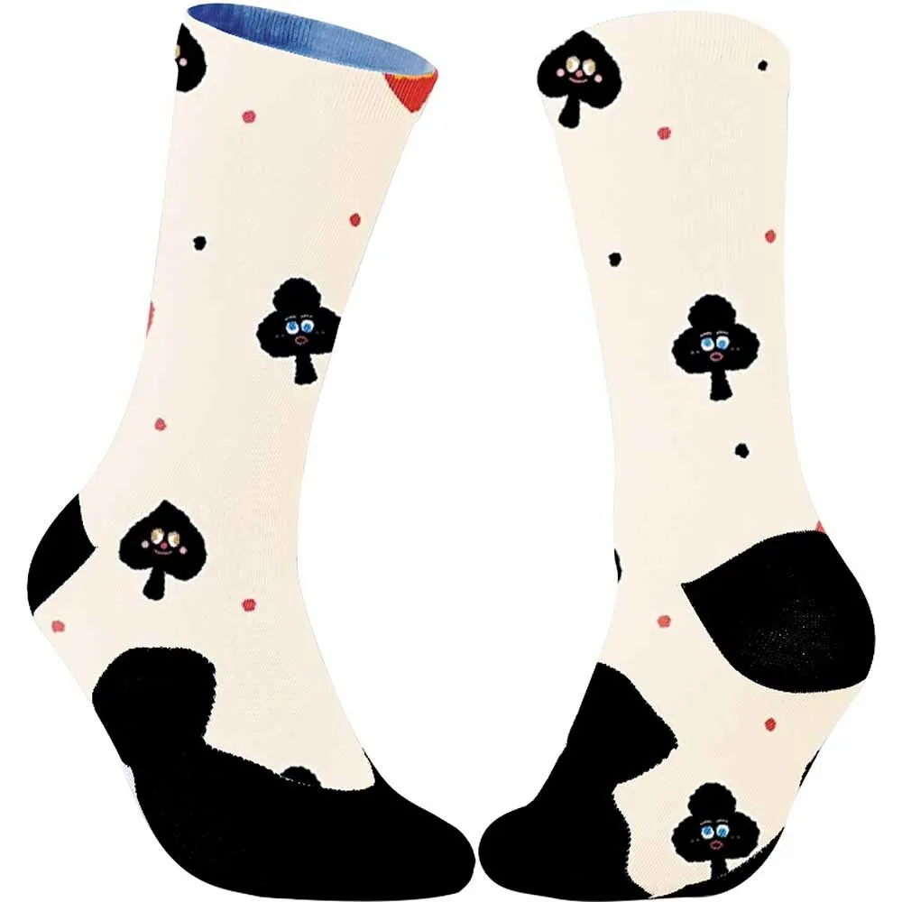 Loyal puppy pattern sports cycling socks, unisex, sweat absorbing, suitable for outdoor sports enthusiasts and more people