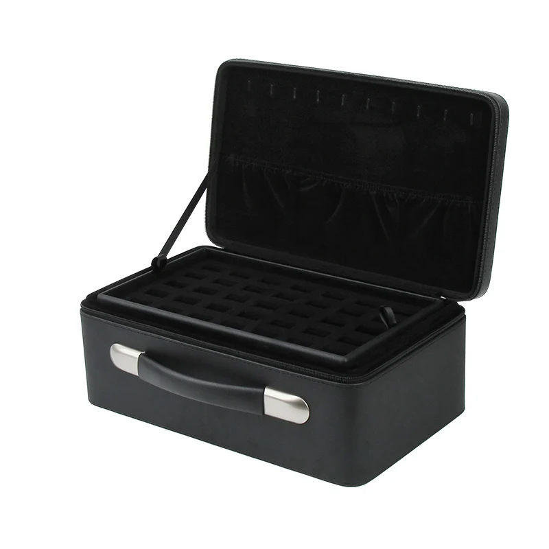 Big Size Jewelry Box Storage Leather Jewelry Boxes Organizer Ring Necklace Bracelet Earrings Velvet Tray Separators Display