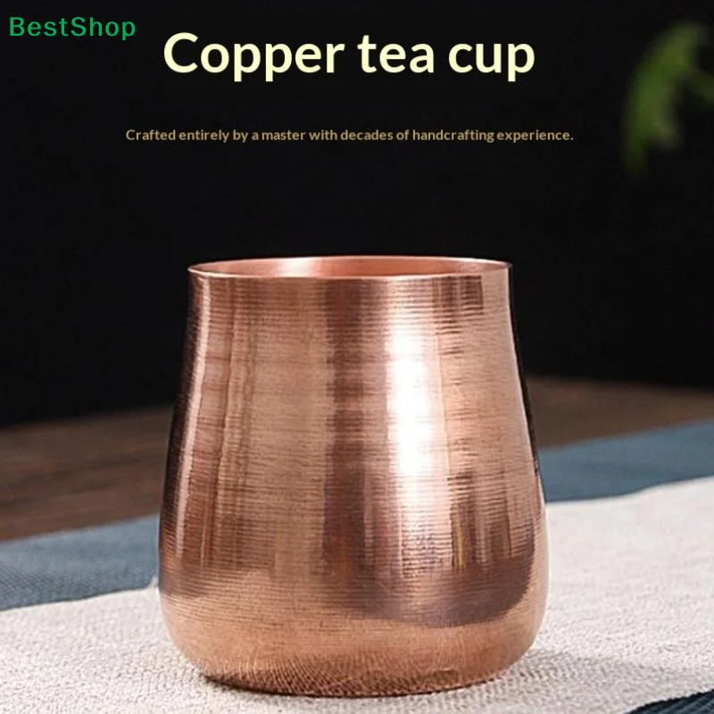 〔Z〕Handmade Pure Copper Drinking Cups With Hammered Finish And Traditional Craftsmanship Perfect For Home Kitchen Bar Gatherings