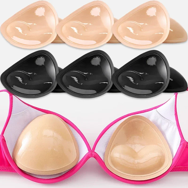 Chest Push Up Sticky Bra Thicker Sponge Bra Pads Breast Push Up Enhancer Silicone Removeable Inserts Swimsuit Invisible Bra image 3