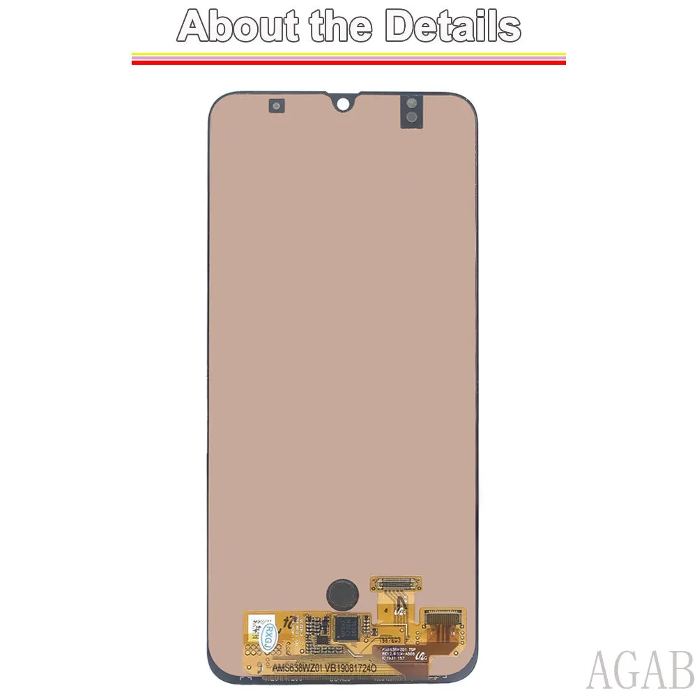6.4” AMOLED LCD for Samsung Galaxy A30 A305F LCD Display Touch Screen Digitizer Included for Samsung A30 A305G LCD With Frame