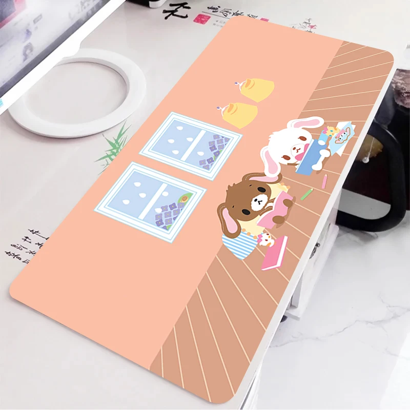 Large Gaming Mouse Pad S-sugar Bunnies Anime PC Computer Gamer Desk Mat For CS GO Laptop Kawaii Mousepad