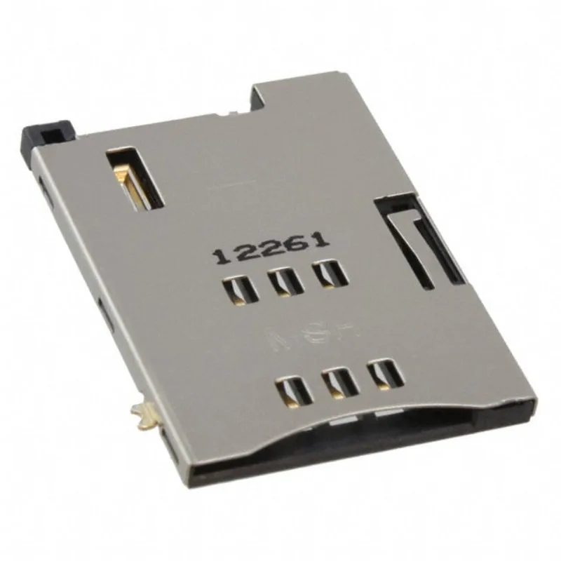 

(5/10pcs) 0475531001 MOLEX 1.27mm Pitch SIM Card Holder 2 Detect Pins 6 Circuits Push-Push Housing Height 1.80mm Pegs 475531001
