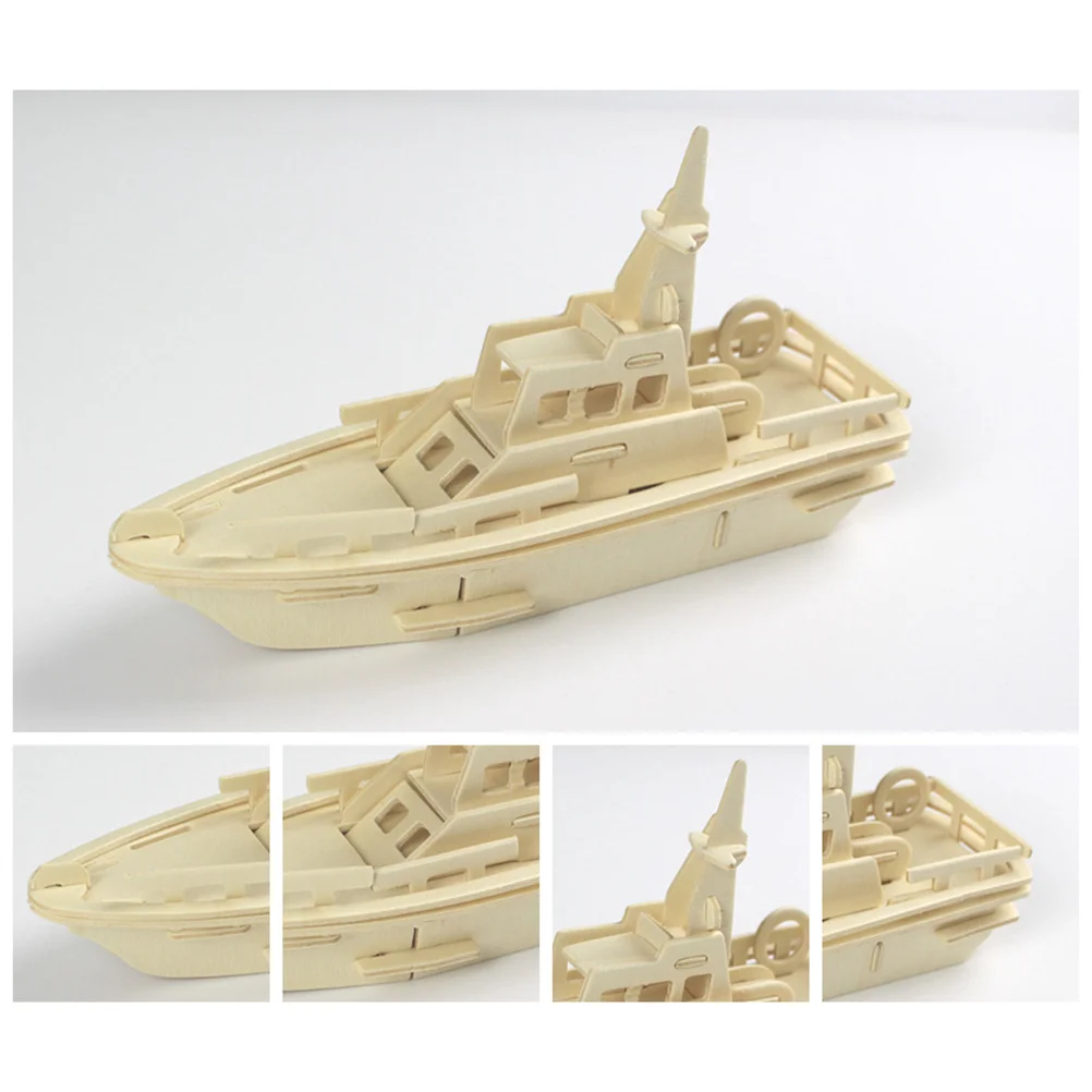 5 قطع من الألغاز الخشبية DIY للأطفال، مجموعة أدوات الحرف اليدوية للأنشطة التنموية #5