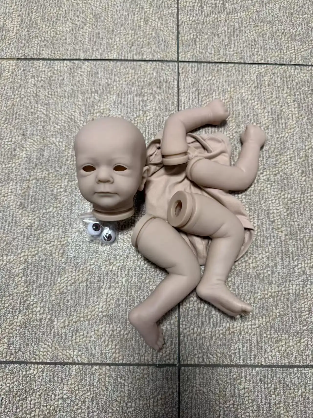 

18-дюймовый комплект куклы реборн Felicia Fresh Color, детали куклы реборн с телом и глазами, неокрашенный незавершенный комплект Bebe Reborn