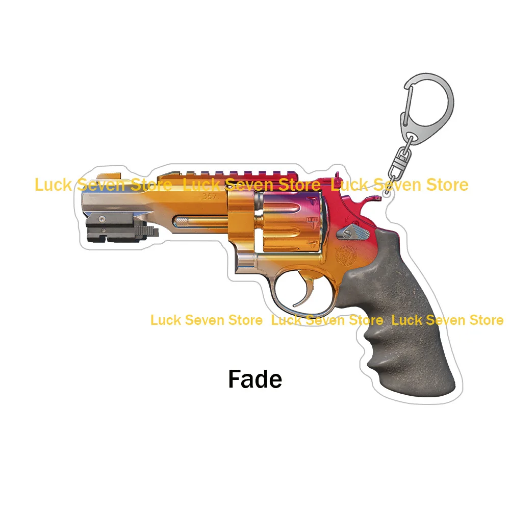 CS2 الذهاب لعبة سلاح R8 مسدس قرمزي الويب العظام مزورة بقاء فينيكس ماركر سلسلة مفاتيح مصنوعة من الأكريليك حقيبة قلادة هدية أنيمي لعبة #6