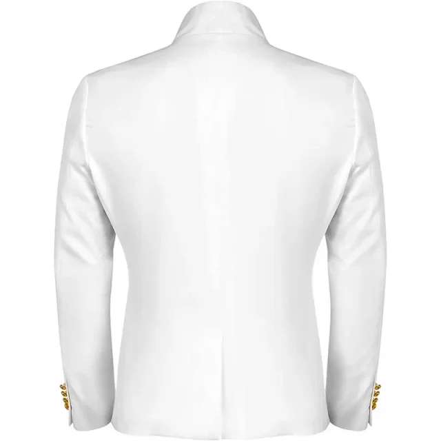 Men Steampunk Punk Suit Trendy Stage Costume Performance Show Jacket Uniforms