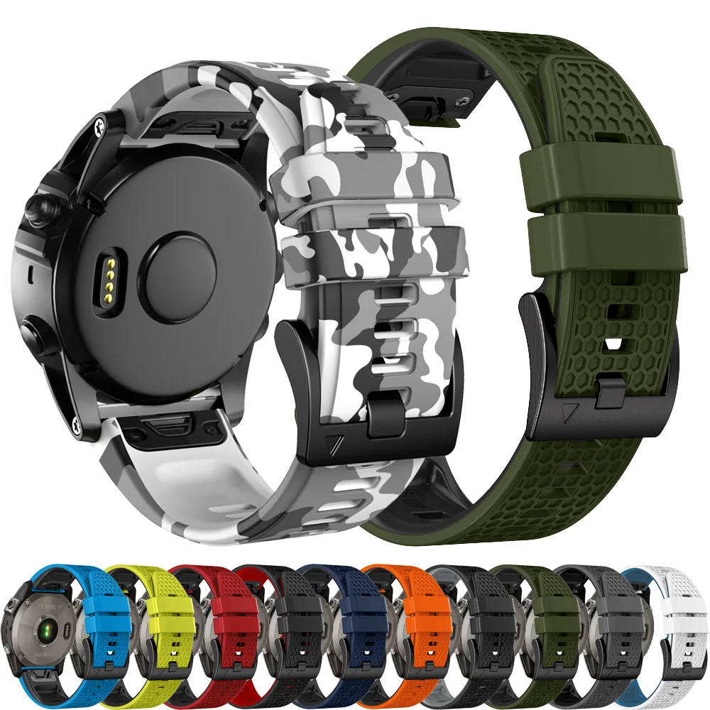 

Браслет Quickfit 22/26 мм для Garmin Fenix 8 Quatix 7 7X 6 6XPro 5 5X Plus/Fenix E/Forerunner 945 955, дышащий ремешок для часов