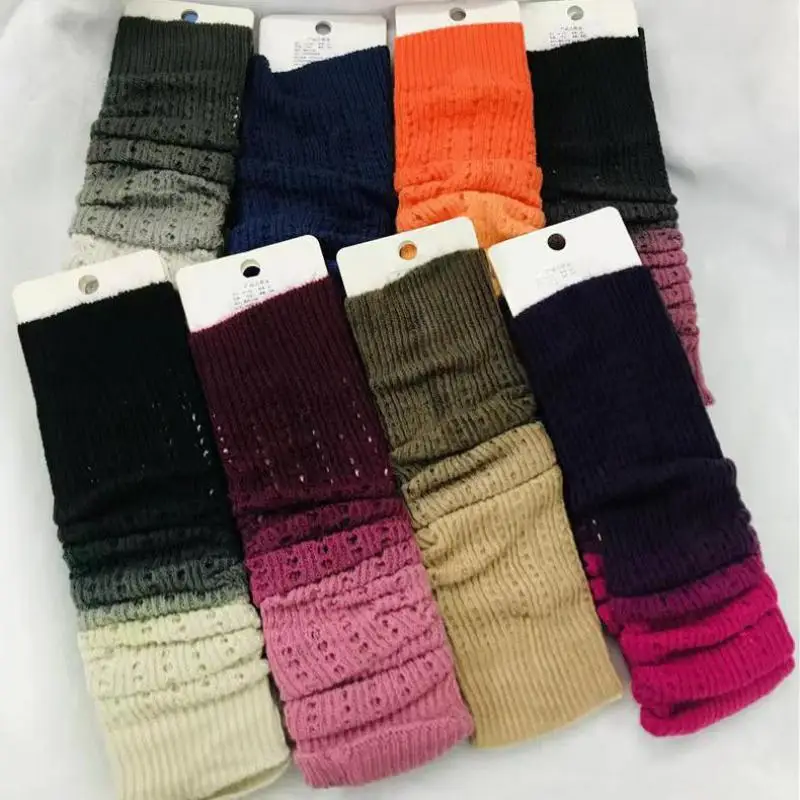 Winter Accessoires Knie Pads Voor Dansen Vrouwen Gradient Kleuren Been Mouwen Zachte Huidvriendelijke Warme Keepers 1 Paar Drop verzending