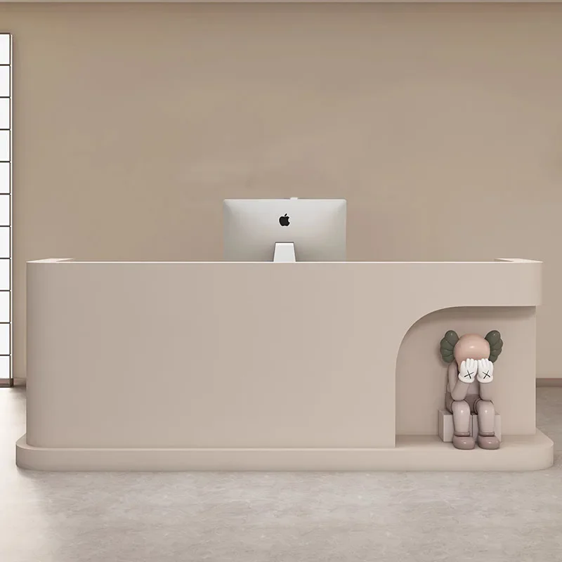 

White Church Pulpit Front Desk Lectern Modern Office Pulpitos Hair Salon Shop Counter Bar Register Mostrador Oficina Furniture
