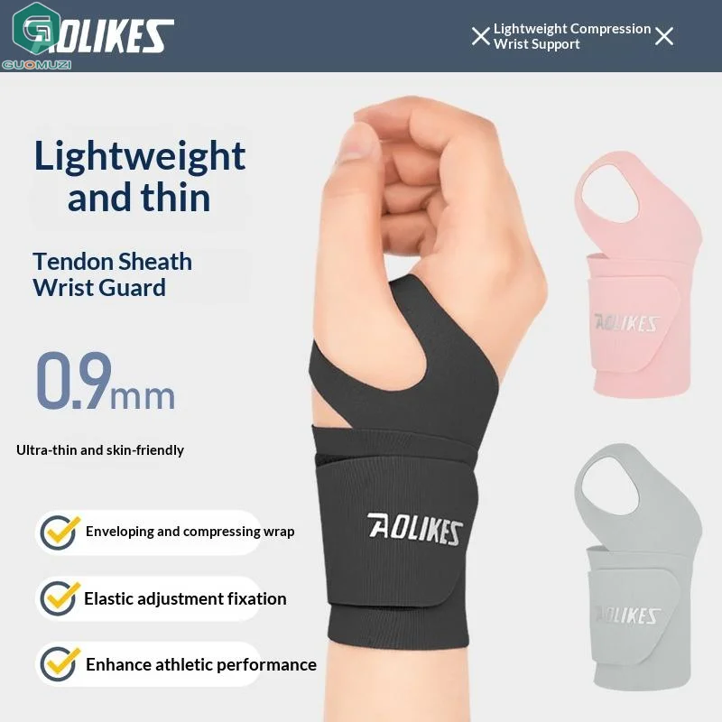 Comfortable Fit Thin And Soft Wrist Brace Wrist Wraps For Men And Women Adjustable Wrist Support For Basketball Tennis Badminton