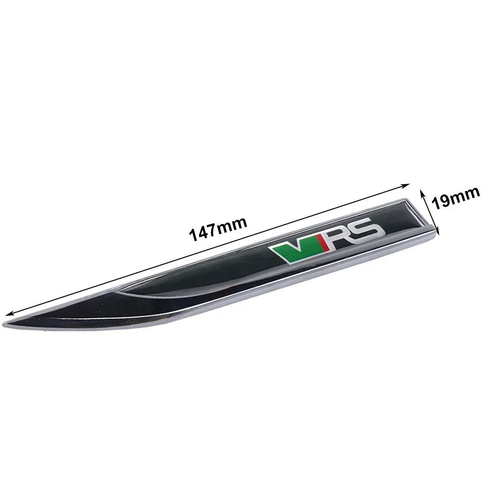 Car Styling 2Pcs VRS 3D Metal Sticker Accessories For Skoda S OCTAVIA A7 VRS MK2 MK3 A5 Superb Rapid Kodiaq Karoq Fabia Kamiq