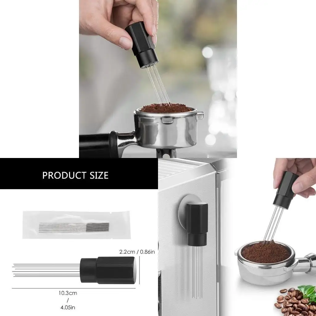 J1HF Espresso Distribution Tool Stainless Steel Needle for Espresso Stirrer Replace